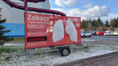 Mobilne płuca Polskiego Alarmu Smogowego od dzisiaj w Łomiankach